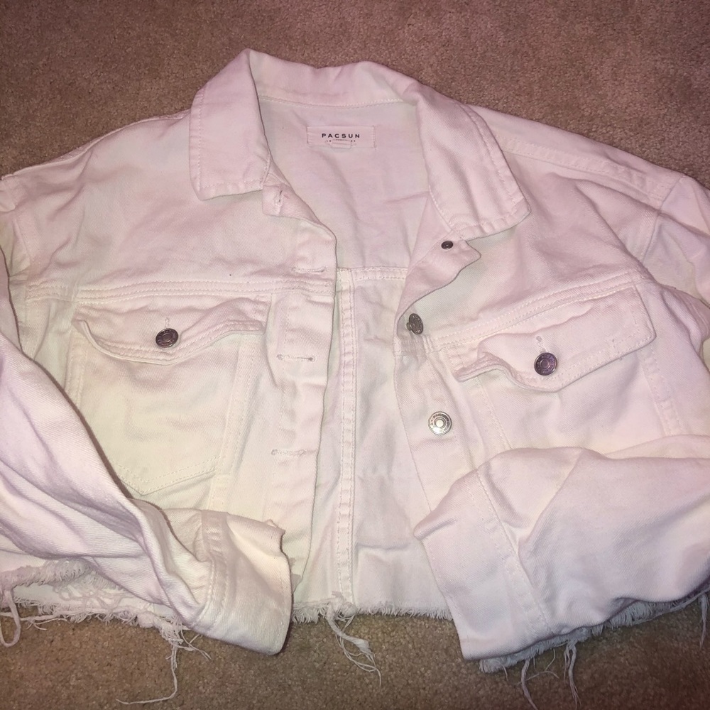 pacsun cropped denim jacket